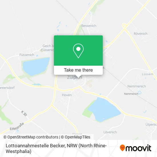 Lottoannahmestelle Becker map