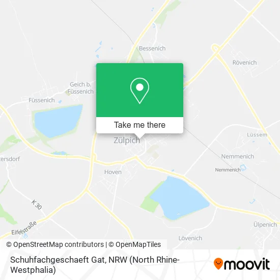 Schuhfachgeschaeft Gat map