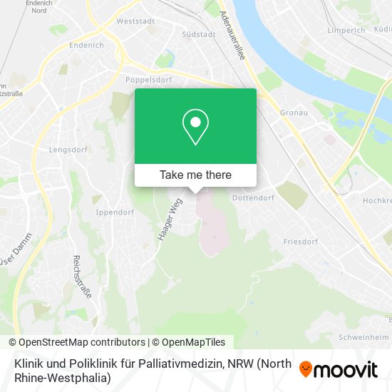 Klinik und Poliklinik für Palliativmedizin map