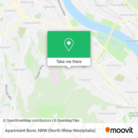 Apartment Bonn map