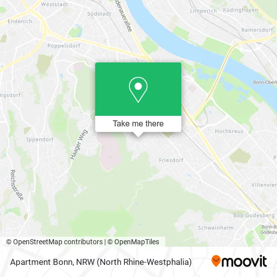 Карта Apartment Bonn