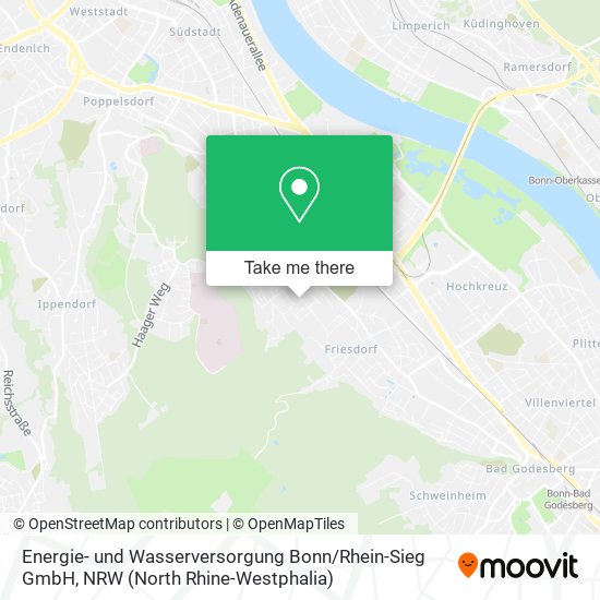 Energie- und Wasserversorgung Bonn / Rhein-Sieg GmbH map