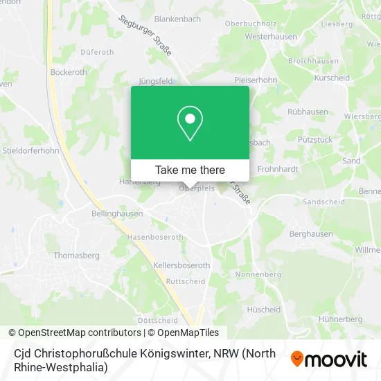 Карта Cjd Christophorußchule Königswinter