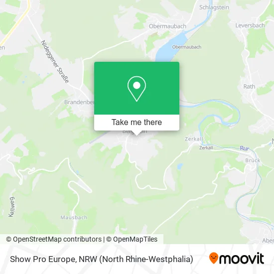 Карта Show Pro Europe