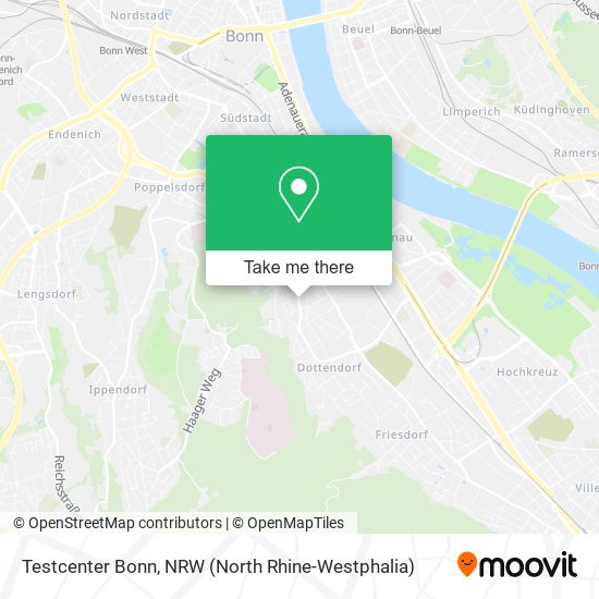 Testcenter Bonn map