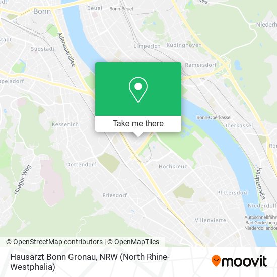 Hausarzt Bonn Gronau map