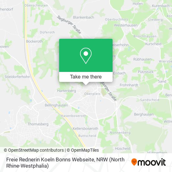 Freie Rednerin Koeln Bonns Webseite map