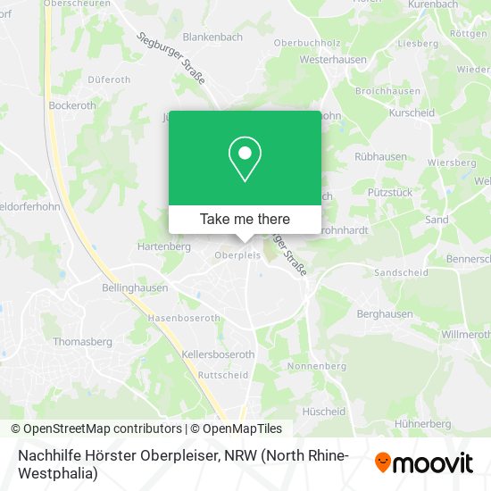 Nachhilfe Hörster Oberpleiser map