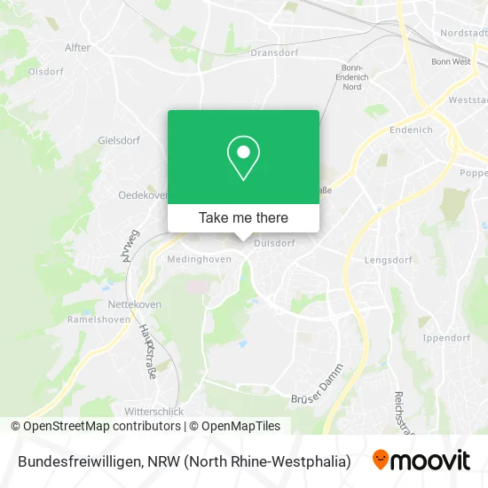 Карта Bundesfreiwilligen