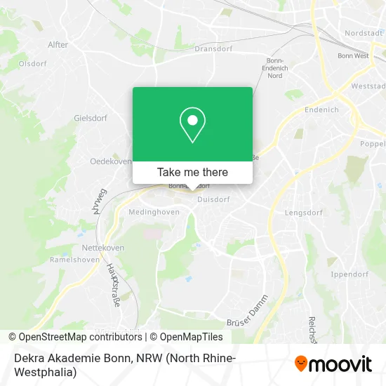 Dekra Akademie Bonn map