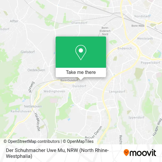 Der Schuhmacher Uwe Mu map