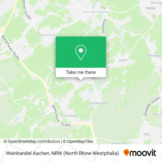 Карта Weinhandel Aachen
