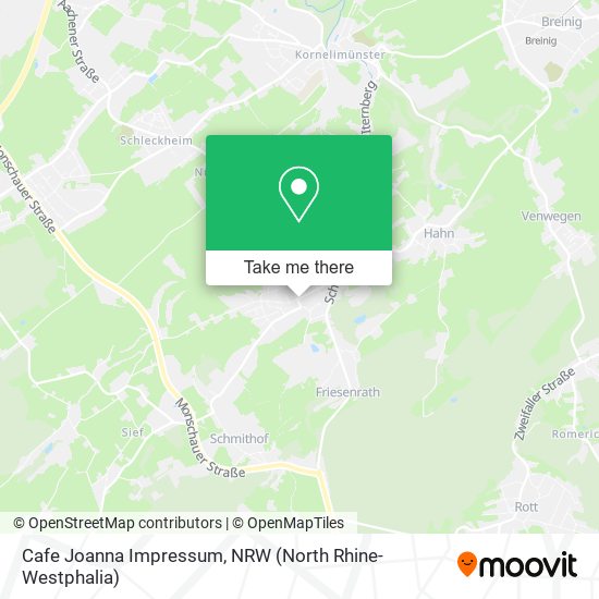 Cafe Joanna Impressum map