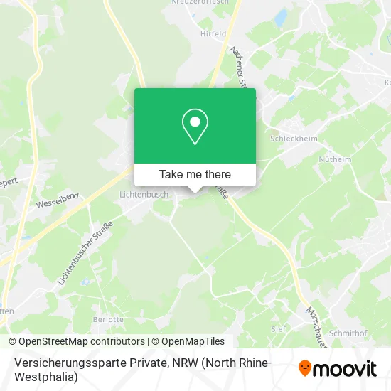 Versicherungssparte Private map