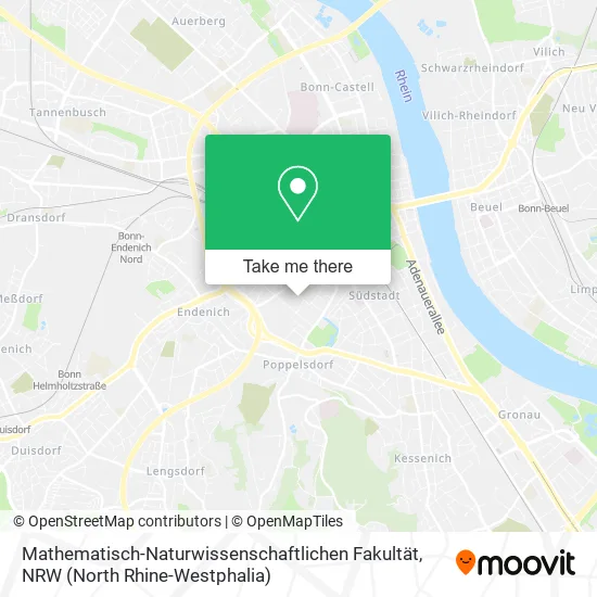 Карта Mathematisch-Naturwissenschaftlichen Fakultät