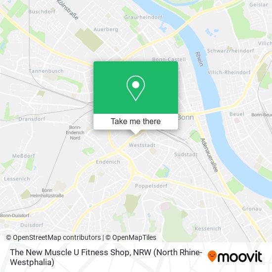 The New Muscle U Fitness Shop map