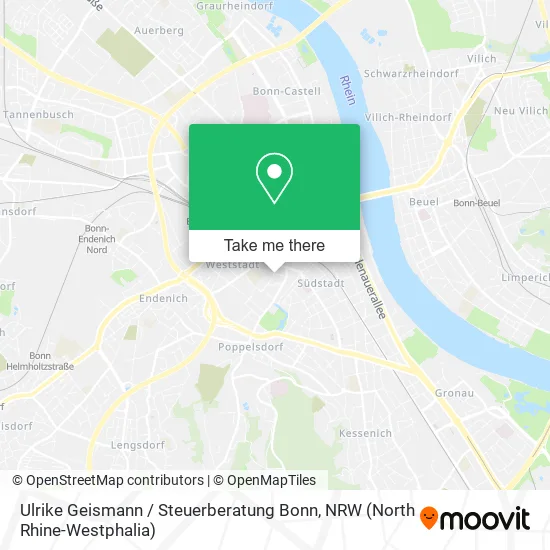 Карта Ulrike Geismann / Steuerberatung Bonn