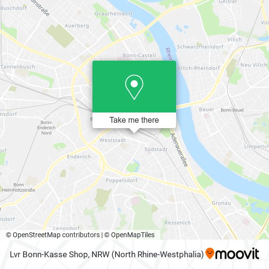 Lvr Bonn-Kasse Shop map