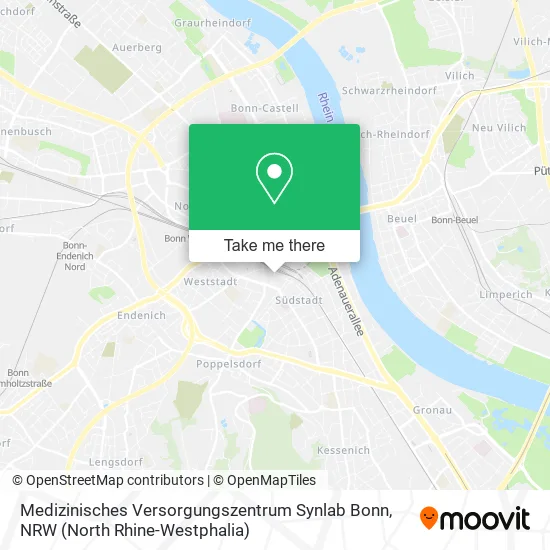 Карта Medizinisches Versorgungszentrum Synlab Bonn