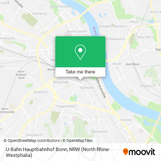 Карта U-Bahn Hauptbahnhof Bonn