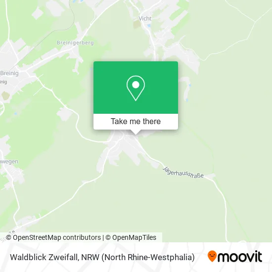 Waldblick Zweifall map