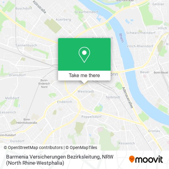 Barmenia Versicherungen Bezirksleitung map