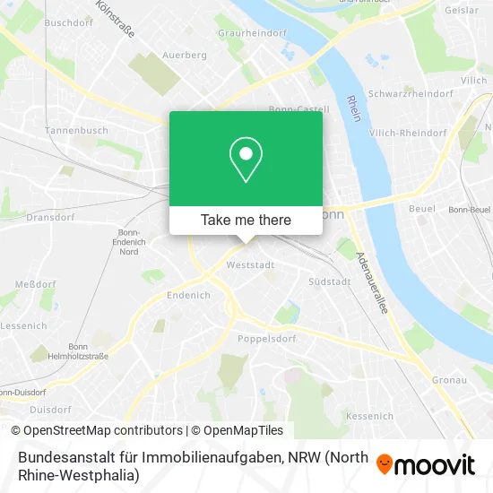 Карта Bundesanstalt für Immobilienaufgaben