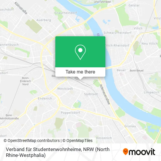 Карта Verband für Studentenwohnheime