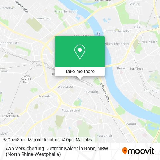 Карта Axa Versicherung Dietmar Kaiser in Bonn