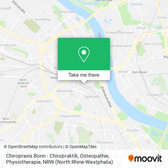 Chiropraxis Bonn - Chiropraktik, Osteopathie, Physiotherapie map