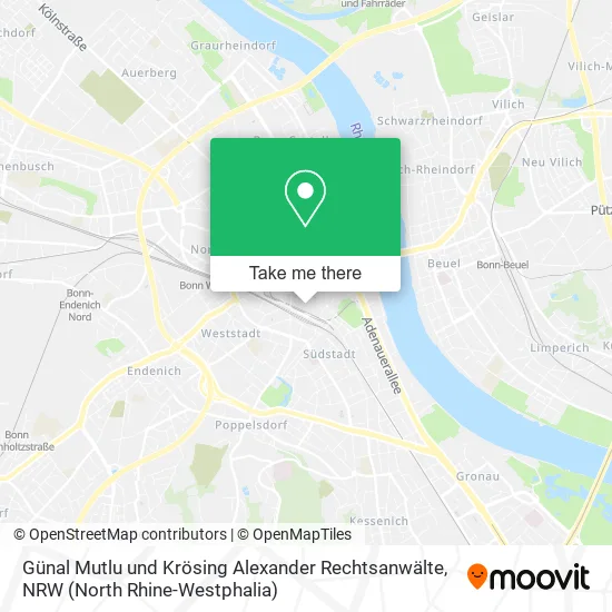 Карта Günal Mutlu und Krösing Alexander Rechtsanwälte