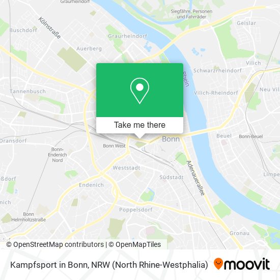 Карта Kampfsport in Bonn