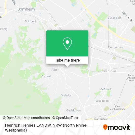 Heinrich Hennes LANDW map