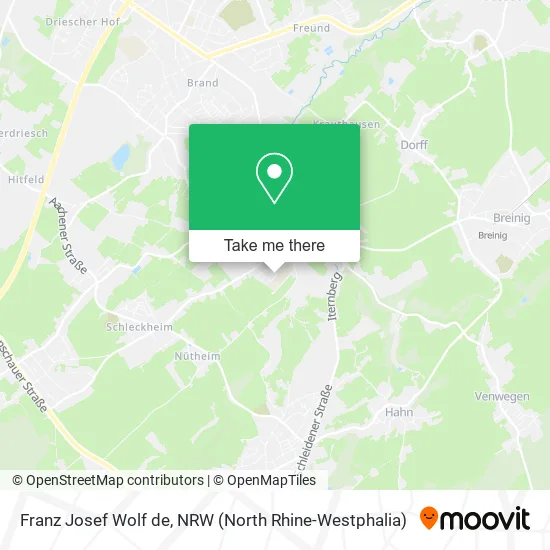 Карта Franz Josef Wolf de