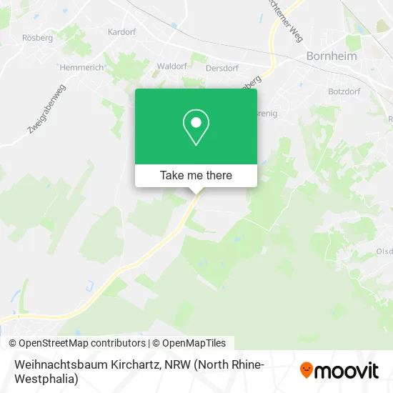 Карта Weihnachtsbaum Kirchartz