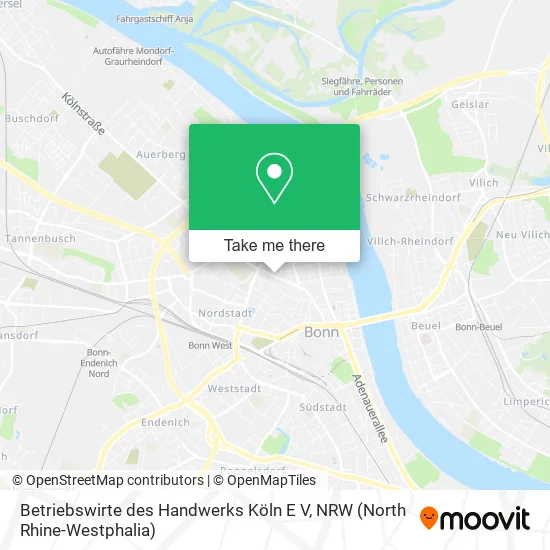Карта Betriebswirte des Handwerks Köln E V
