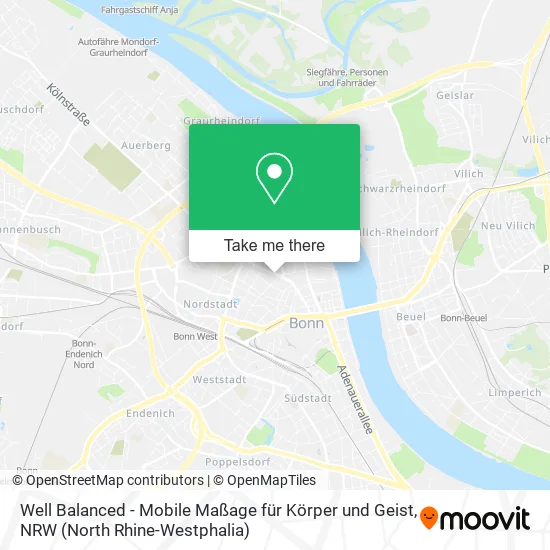 Карта Well Balanced - Mobile Maßage für Körper und Geist