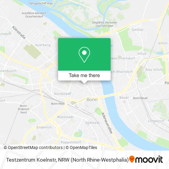 Testzentrum Koelnstr map