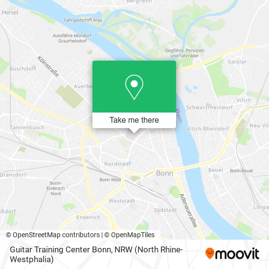 Карта Guitar Training Center Bonn