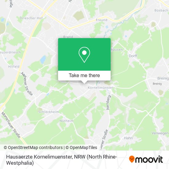 Hausaerzte Kornelimuenster map