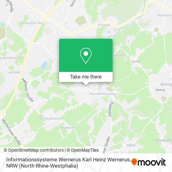 Informationssysteme Wernerus Karl Heinz Wernerus map