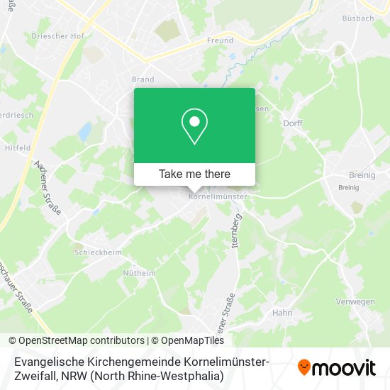 Evangelische Kirchengemeinde Kornelimünster-Zweifall map