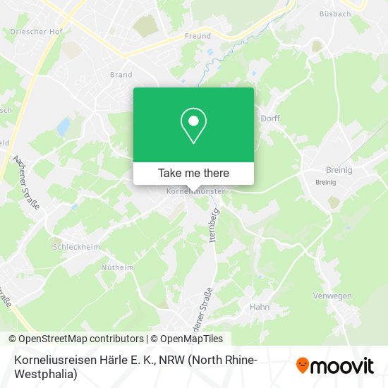 Korneliusreisen Härle E. K. map