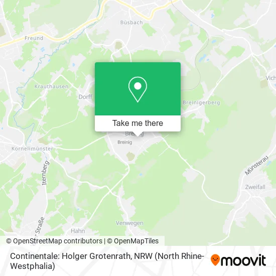 Карта Continentale: Holger Grotenrath