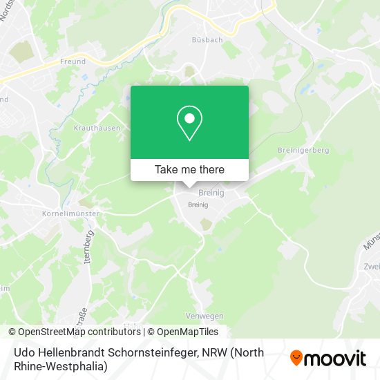 Udo Hellenbrandt Schornsteinfeger map