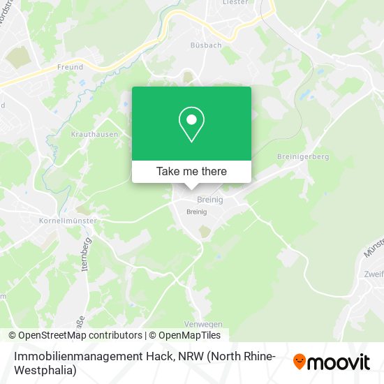 Immobilienmanagement Hack map
