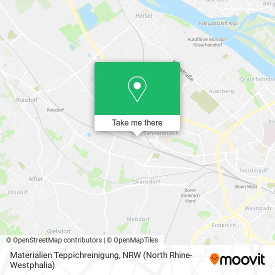 Materialien Teppichreinigung map