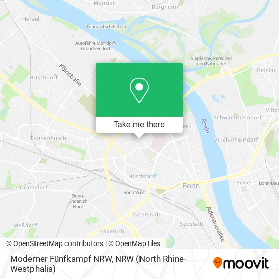 Карта Moderner Fünfkampf NRW