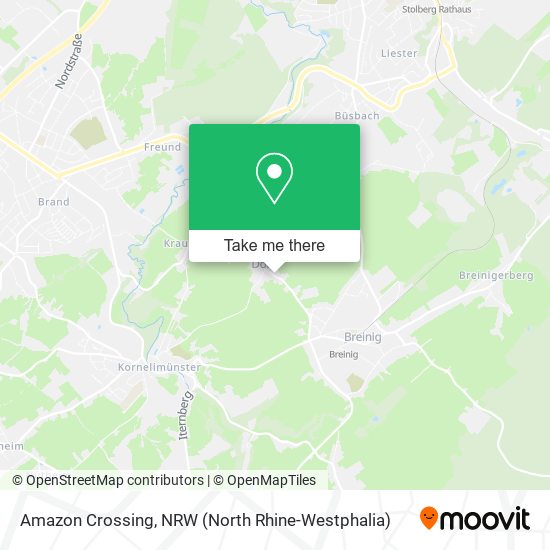 Amazon Crossing map