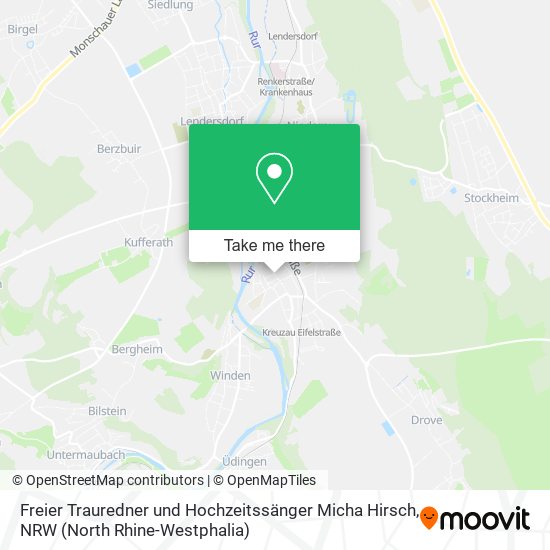 Freier Trauredner und Hochzeitssänger Micha Hirsch map